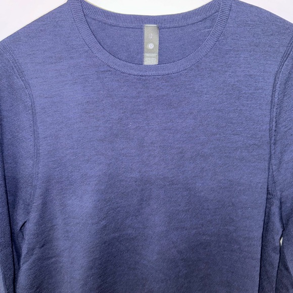 Lululemon Men Small New Venture Crewneck Sweater Navy Blue NWT - Picture 5 of 10
